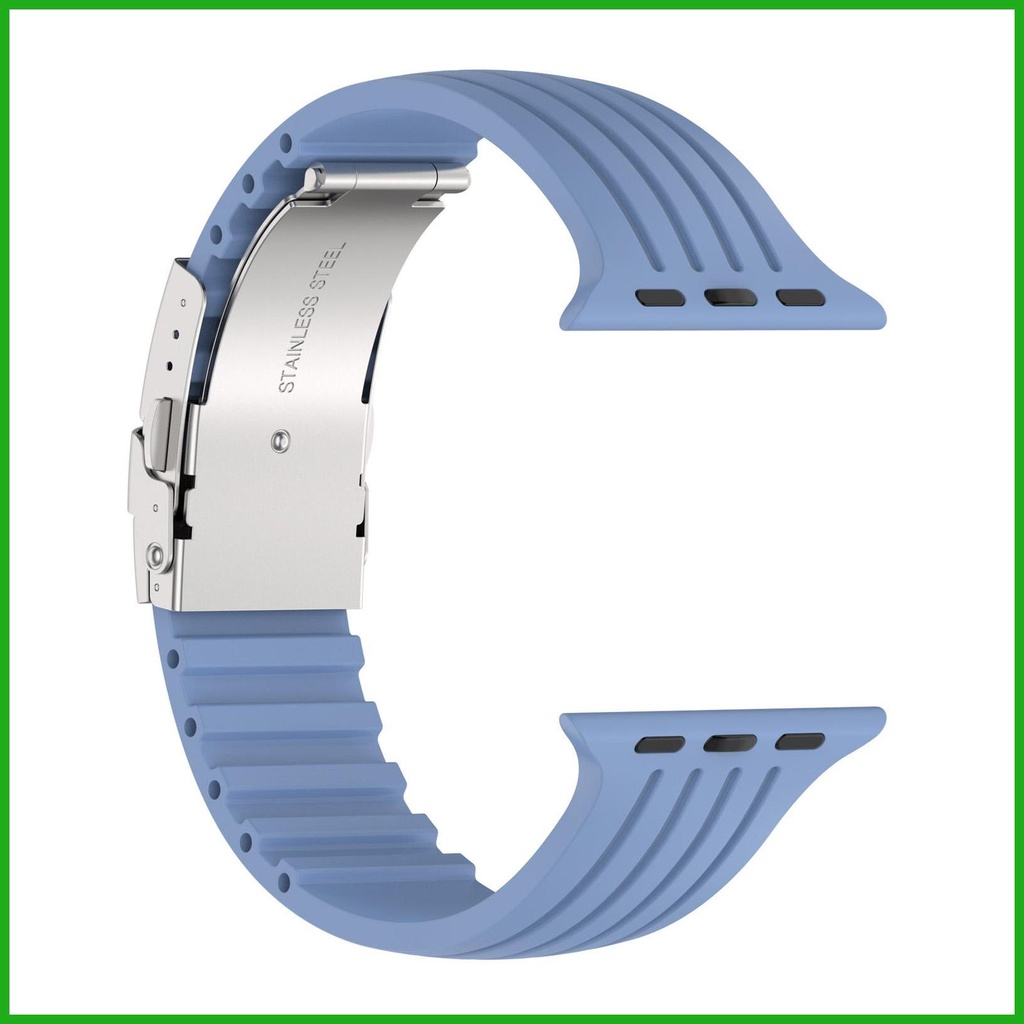 Dây Đeo Silicone Cho Đồng Hồ Apple Watch 1234567 Dây Đeo Thay Thế Chống Sốc Cho Đồng Hồ Thông Minh Apple Watch