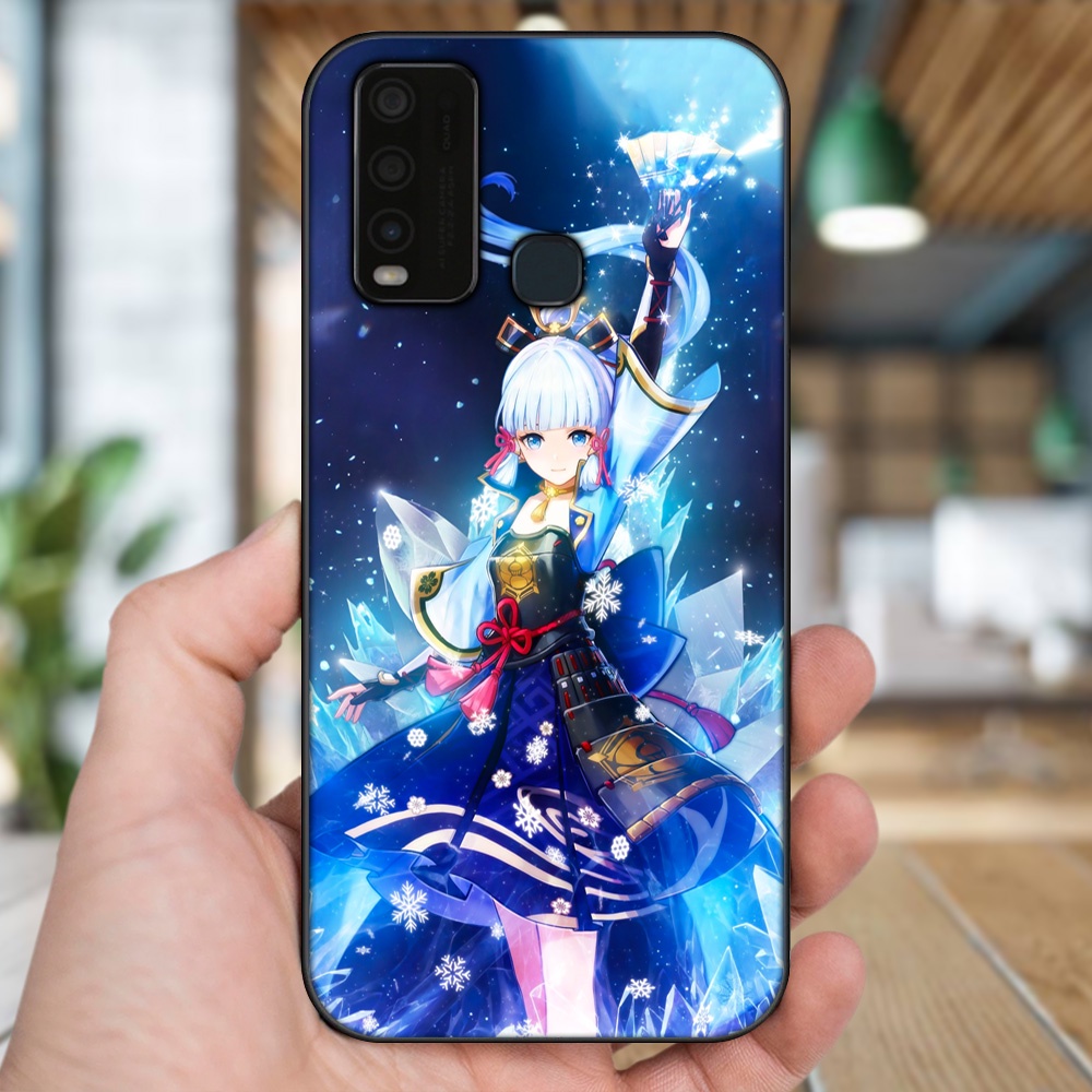 Ốp lưng Vivo Y30, Y50 viền đen in hình Ayaka Genshin Impact