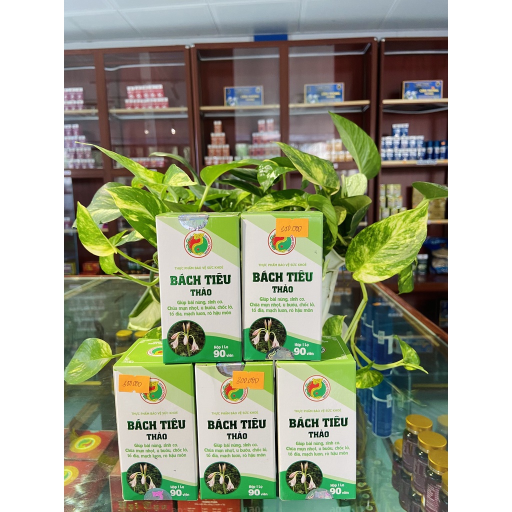 Viên uống Bách Tiêu Thảo Bảo Long lọ 90 viên hỗ trợ mụn nhọt, u bướu, mạch lươn, rò hậu môn Đông Nam Dược Bảo Long