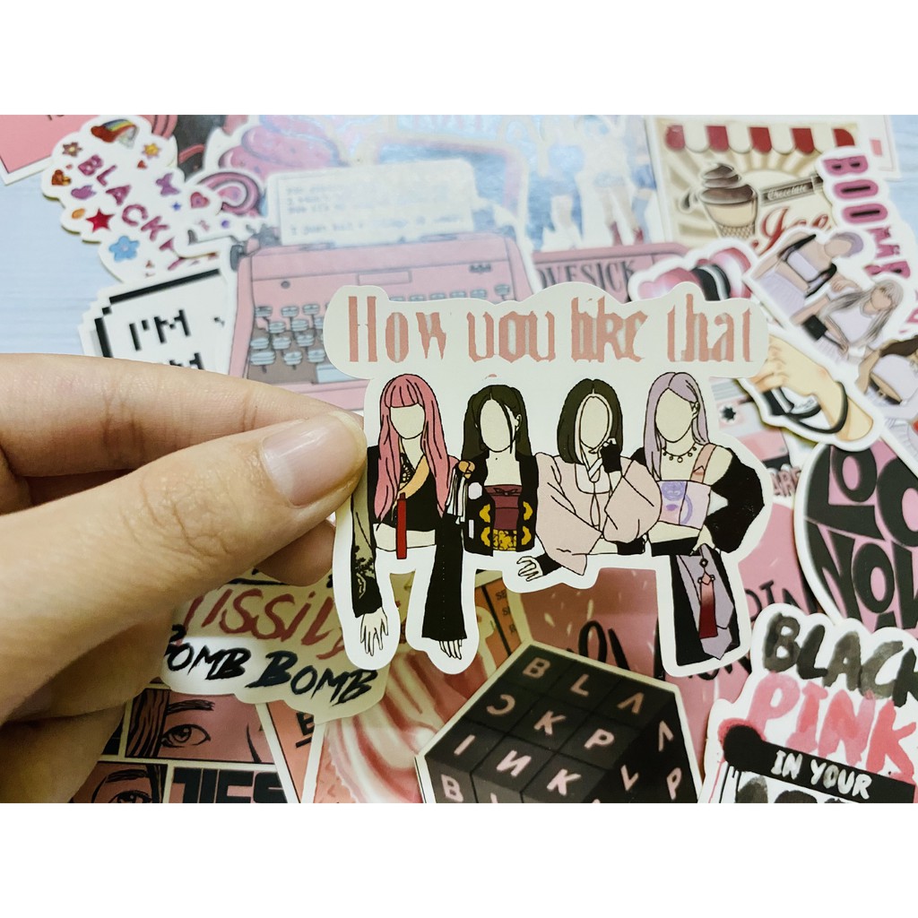 Sticker nhóm nhạc  dán trang trí laptop, máy tính bỏ túi, vali, điện thoại, đàn ghita, h
