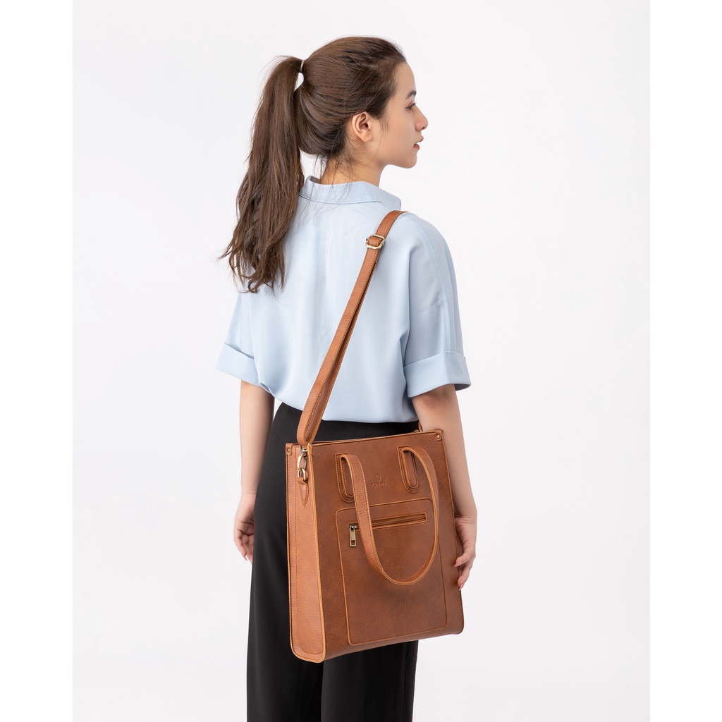 Túi xách nữ công sở đựng laptop dáng đứng tote thời trang Yuumy YTX18