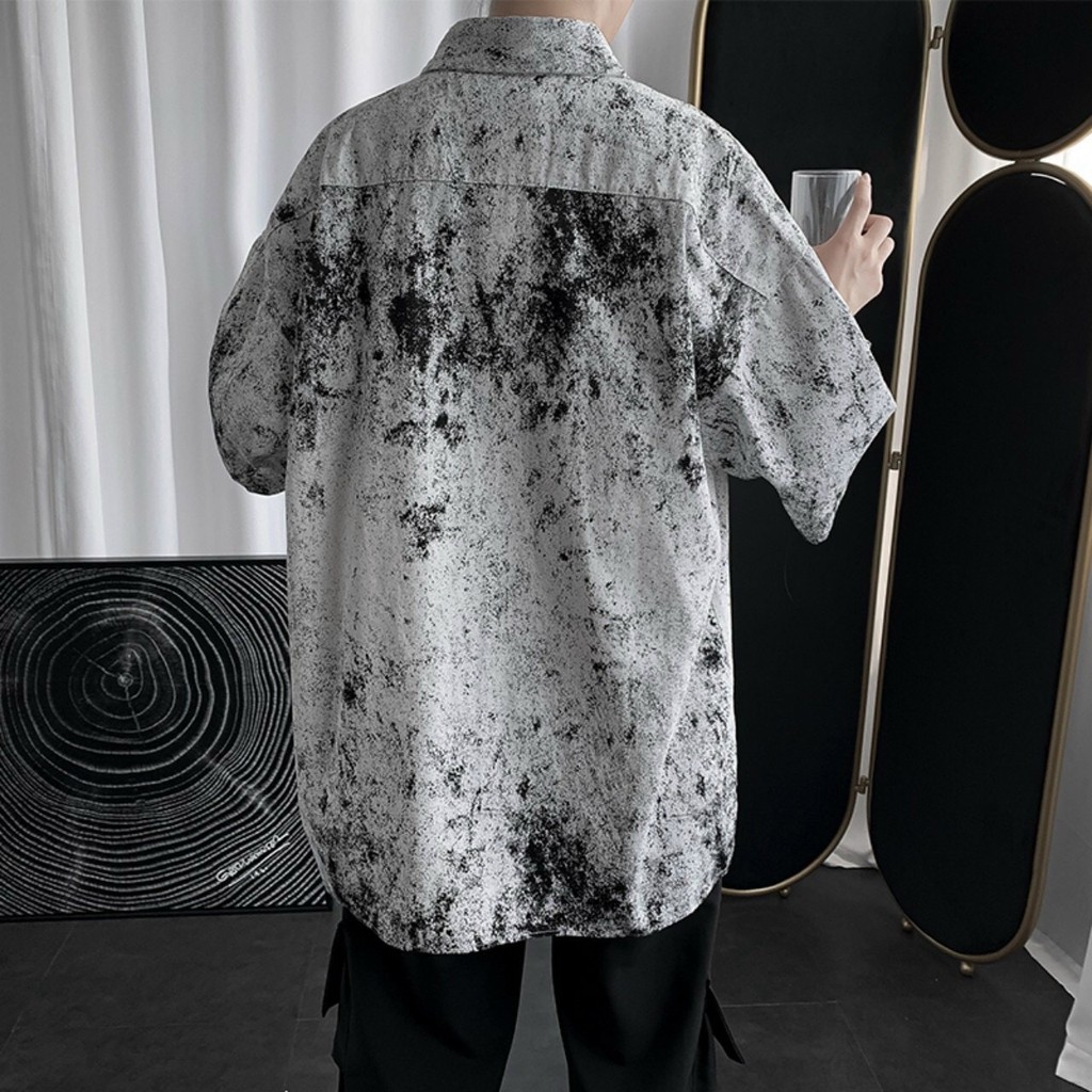 Áo sơ mi nam họa tiết chấm bi độc đáo nổi bật- Áo sơ mi nam nữ unisex đẹp | BigBuy360 - bigbuy360.vn