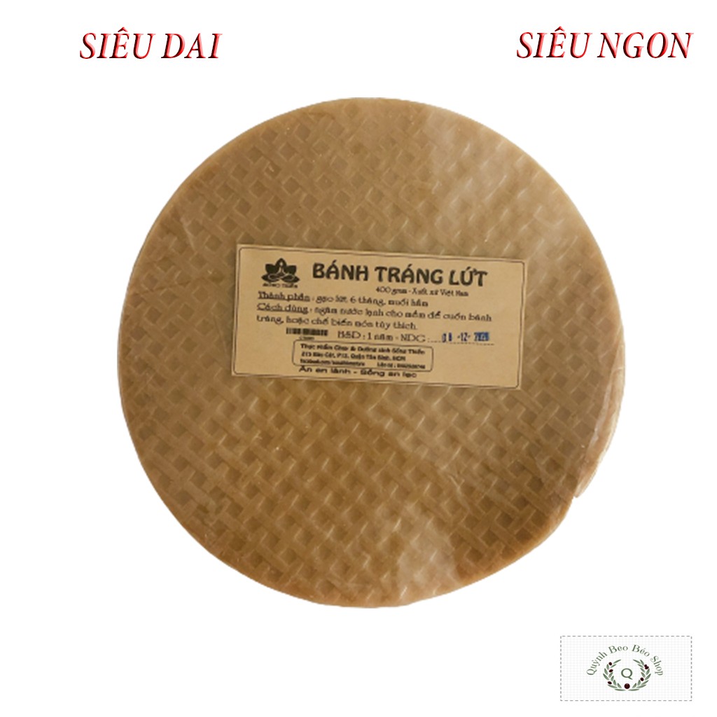 Bánh tráng gạo lứt (400g), bánh tráng gạo lức thực dưỡng, Eatclean