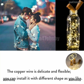 【wa47ebsby】Solar Energy Wine Bottle Lights LED Strings Copper Wire Home Party