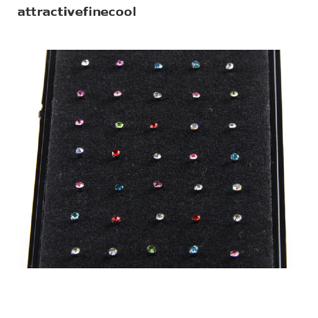 Set 60 Khuyên Mũi Bằng Thép Không Gỉ Đính Đá Cá Tính