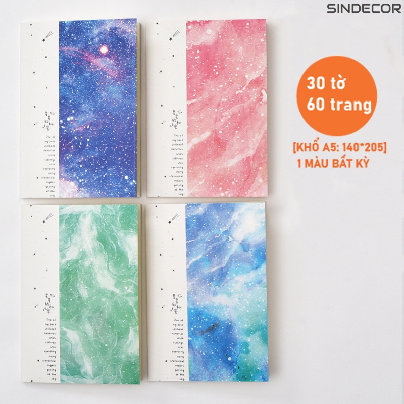 Sổ tay, tập vở, đồ dùng học tập A5-B5 mẫu mới nhất 2022 phong cách Nhật Bản dễ thương Sindecor