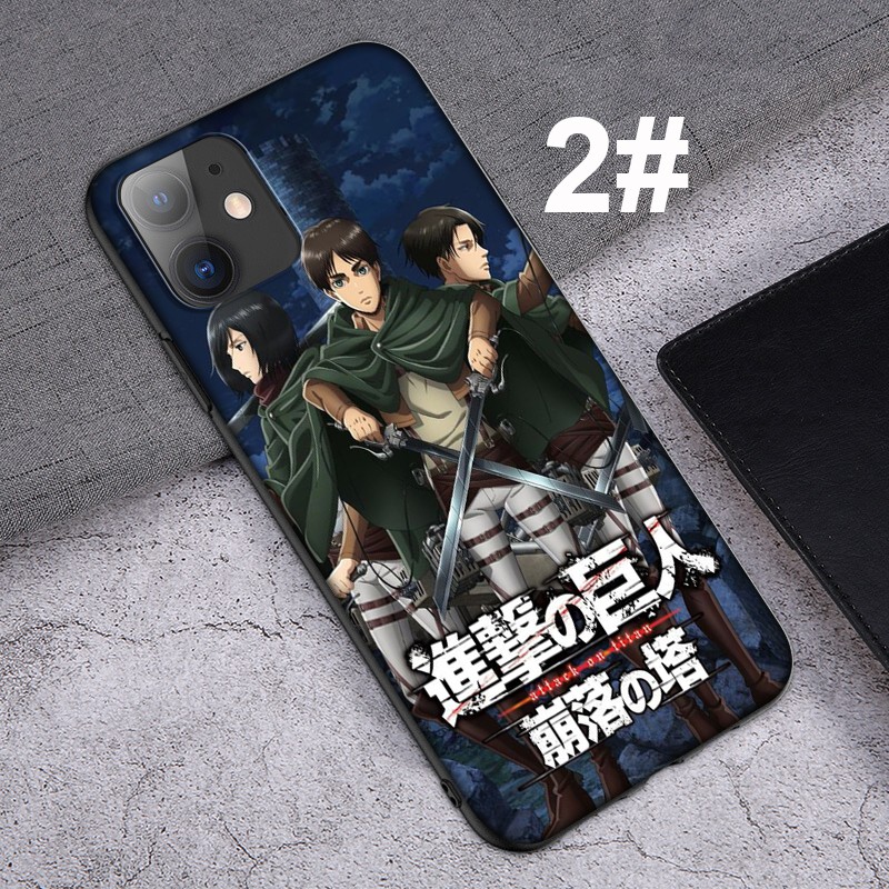 Ốp Lưng Mềm In Hình Anime Attack On Titan Cho Iphone Xr X Xs Max 7 8 6s 6 Plus 7 + 8 + 5 5s Se 2020 6sf