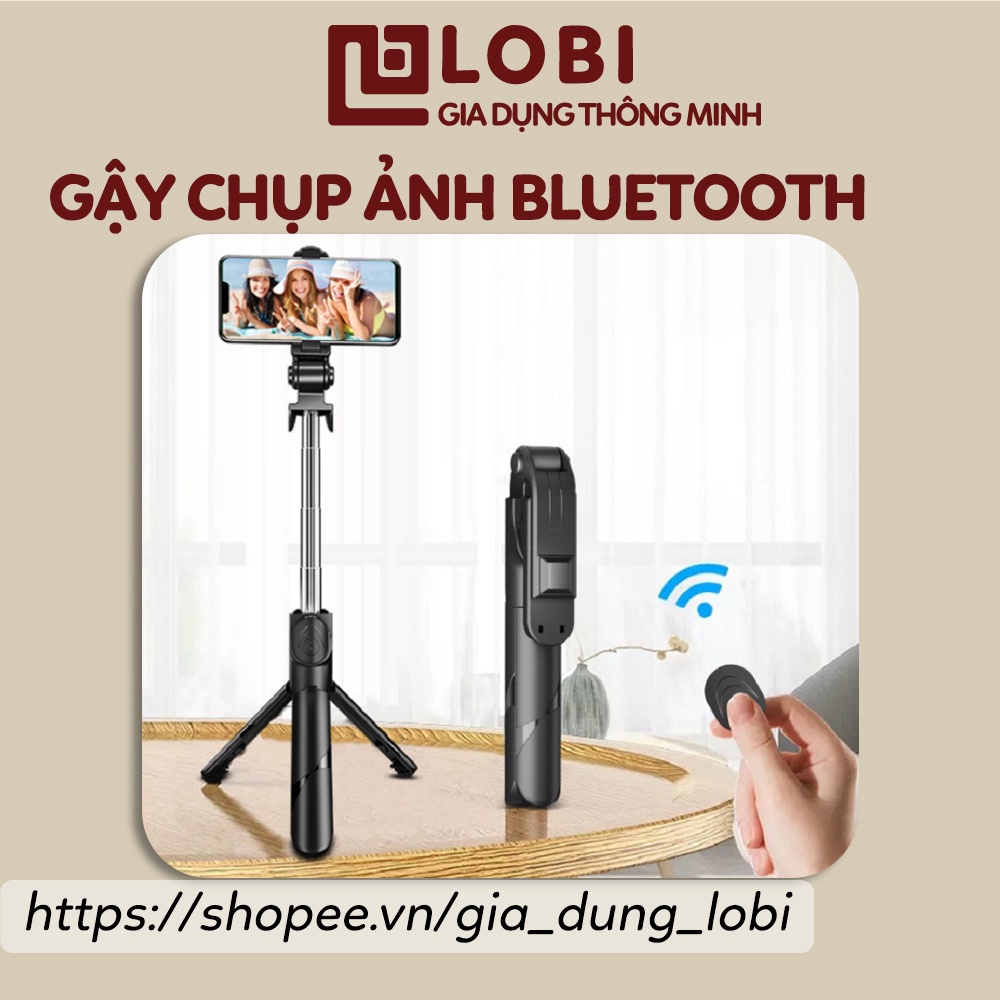 Gậy chụp ảnh 3 chân có đèn led Q02S gậy tự sướng selfie chụp hình bluetooth điều khiển từ xa xoay nhiều góc độ