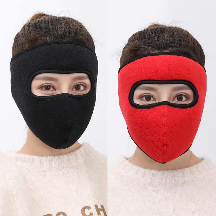 Khẩu trang nam nữ ninja lót nỉ siêu ấm, che kín mặt, chống bụi, chống nắng