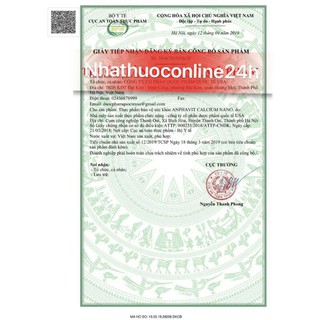 Ống uống Alphavit calcium Nano DHA (hộp 20 ống)