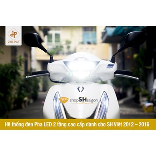 🛵 Chóa led 2 tầng Zhipat lắp cho đầu SHVN 2012-2016 🛵