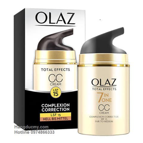 KEM DƯỠNG DA OLAZ TOTAL EFFECTS CC CREAM, SPF15, HÀNG NỘI ĐỊA ĐỨC