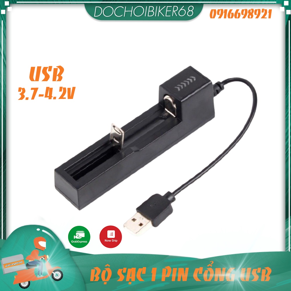 Bộ sạc đa năng 1 pin cổng USB