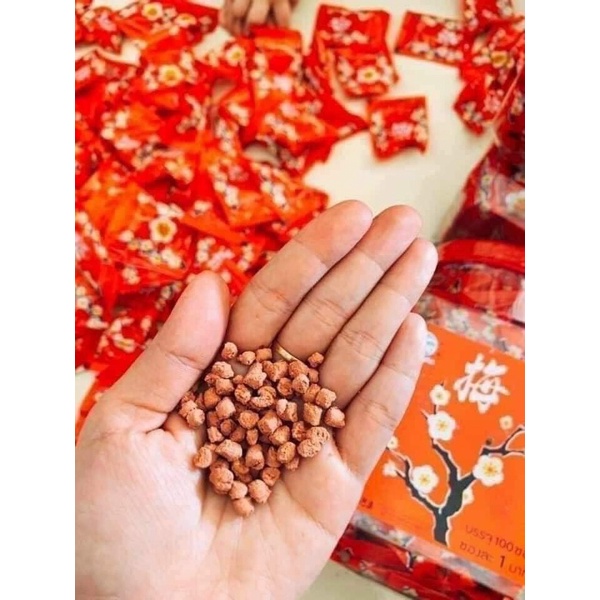 HCM 10 gói xí muội  hoa đào Thái Lan - hương vị tuổi thơ