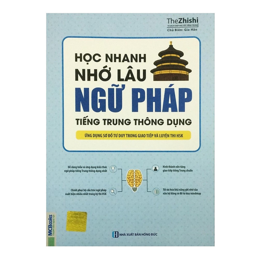 Sách - Học nhanh nhớ lâu ngữ pháp tiếng Trung thông dụng-Ứng dụng sơ đồ tư duy trong giao tiếp và luyện thi HSK