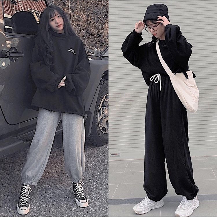 [Mã FAMAYWA giảm 10K đơn 50K] Quần jogger nữ ống rộng bo chun WEFA phong cách Ulzzang Unisex SIÊU HOT QN02 | BigBuy360 - bigbuy360.vn