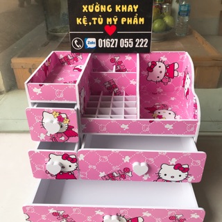 kệ tủ đựng mỹ phẩm MAX PLUS hello kitty