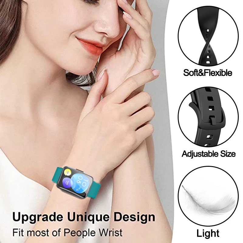 Dây Đeo Silicone Thay Thế Cho Đồng Hồ Thông Minh huawei watch fit 2 smart watch band