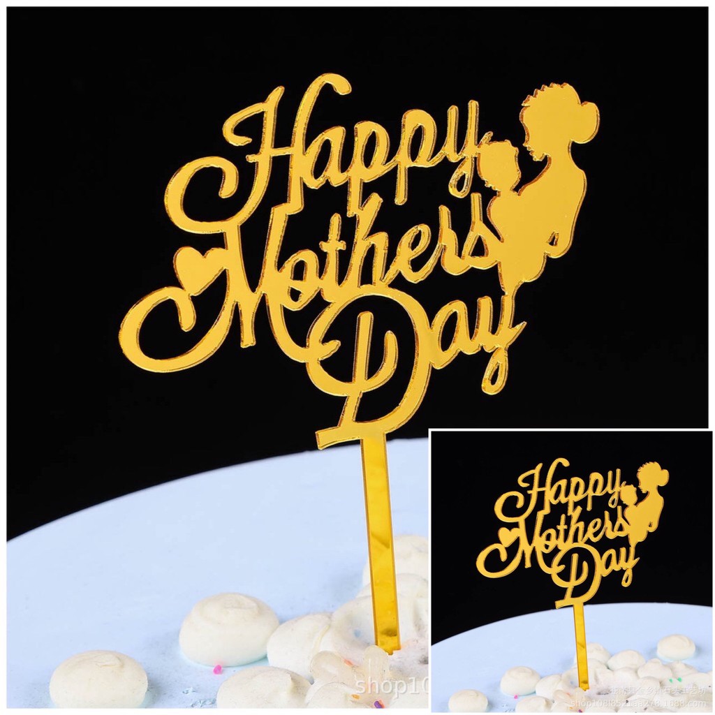 Phụ Kiện Trang Trí Bánh Sinh Nhật Bánh Kem - Combo 10 chiếc Meka mother day