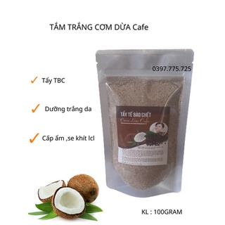 Tẩy tế bào chết cơm dừa cafe gói 100gram