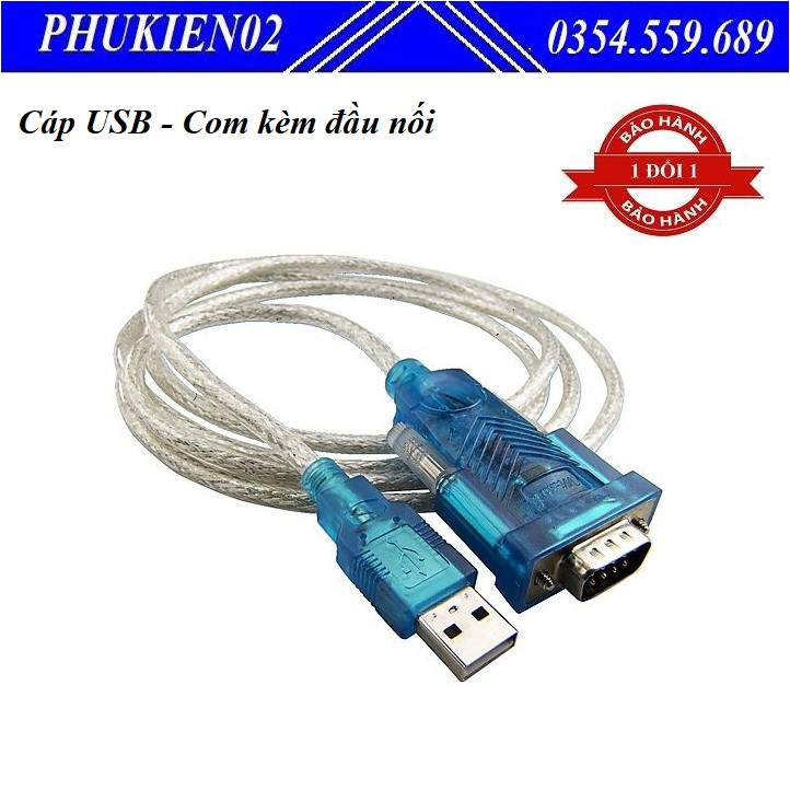 Cáp USB sang cổng Com Rs232  kèm đầu nối -Cáp Cho Windows 98/98SE/2000//Me/XP Máy Tính