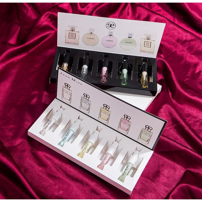 Hộp 5 Mãu Thử Nước Hoa Pháp 3ml Sang Chảnh J11