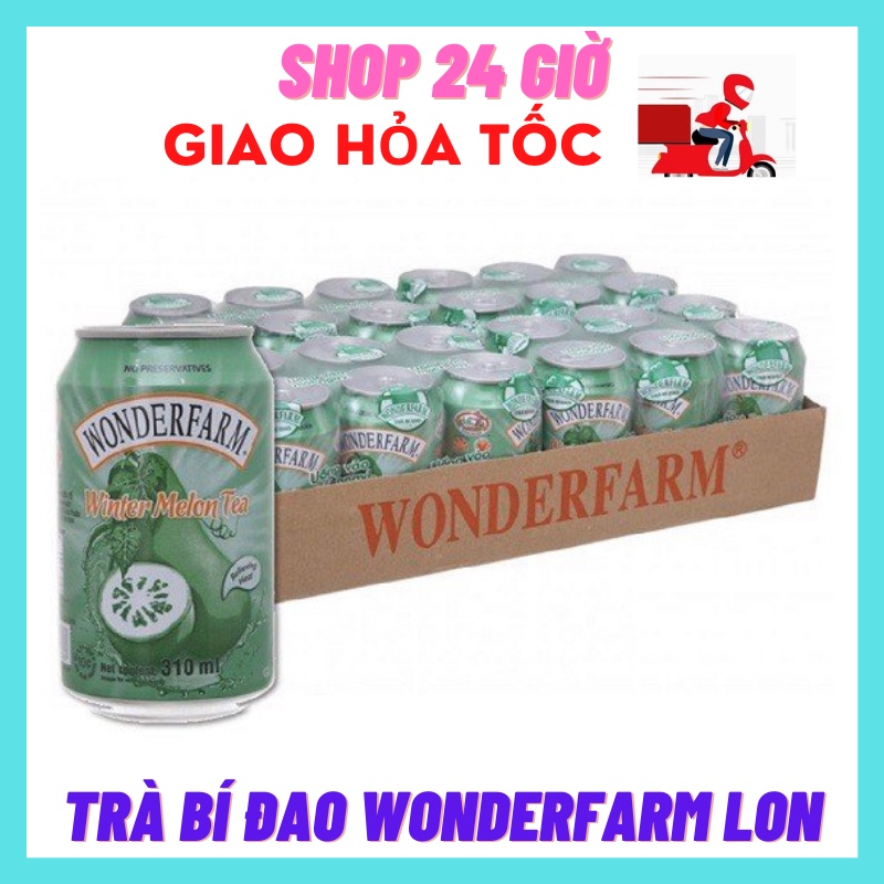 Trà Bí Đao Lon Wonderfarm Thùng 24 Lon
