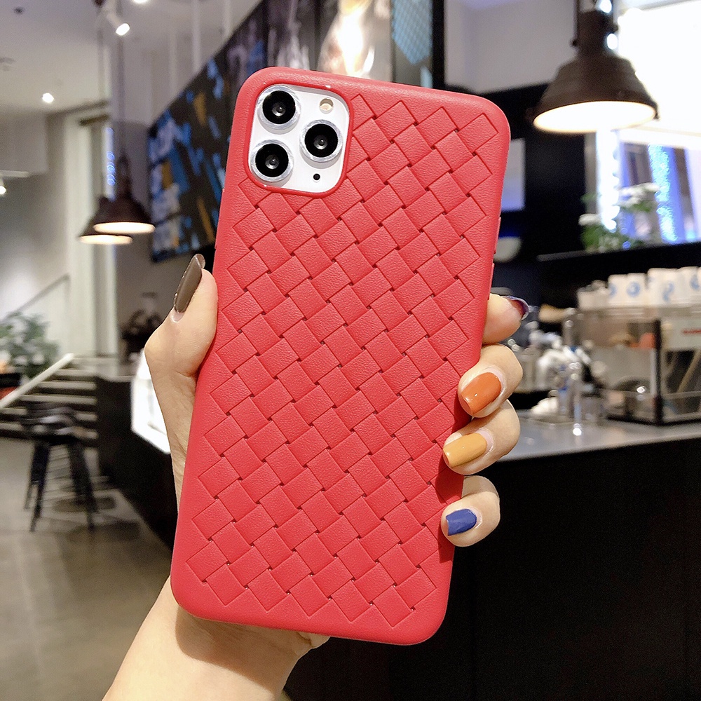 Ốp Điện Thoại TPU Da Dạng Lưới Đan Thoáng Khí Cho IPhone 13 12 11 Pro Max XR X XS 11 / 12 / 13PROMAX