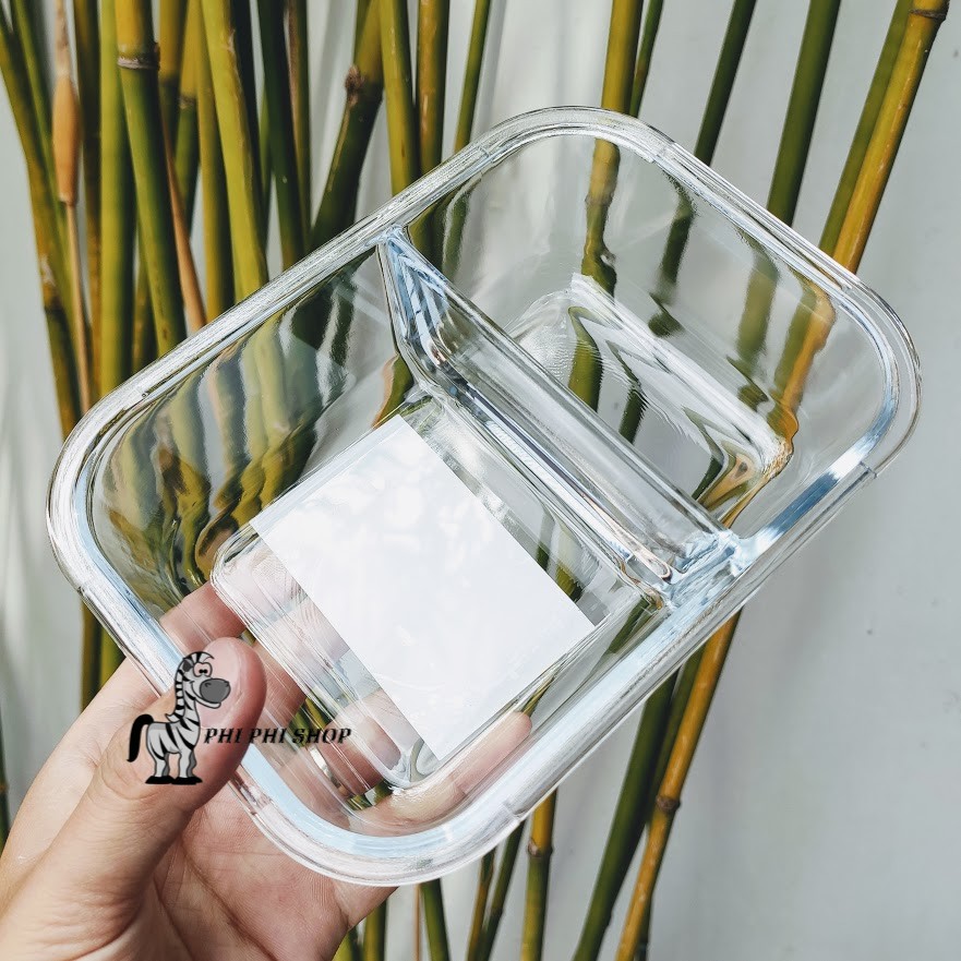 Hộp thủy tinh 2 ngăn Lock&amp;Lock Glass Food Container