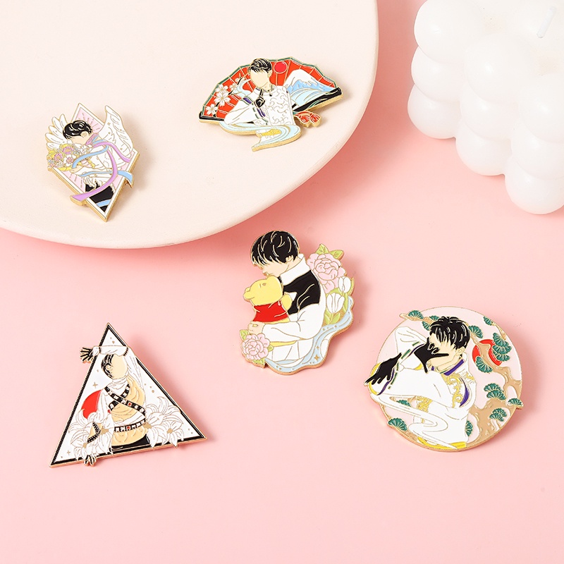 Huy Hiệu Cài Áo Hình Nhân Vật Anime Dễ Thương