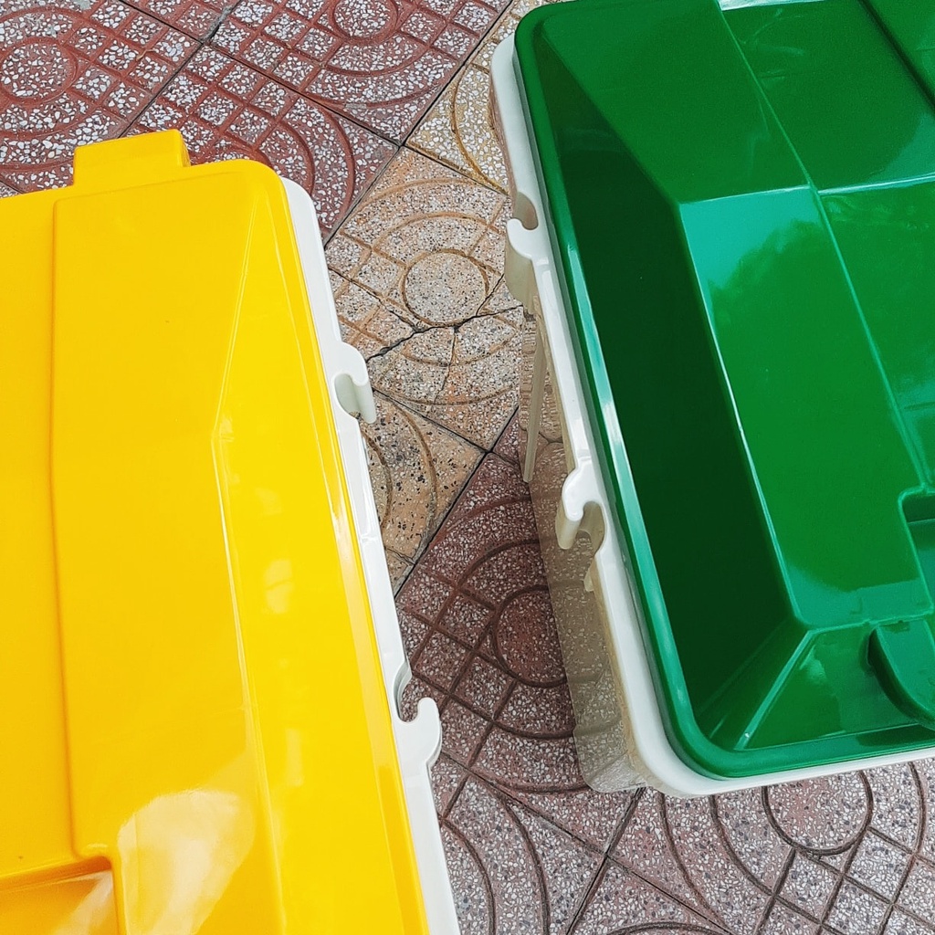 Thùng rác phân loại nhựa Hiệp Thành ( bộ 3 thùng rác 60 lít)