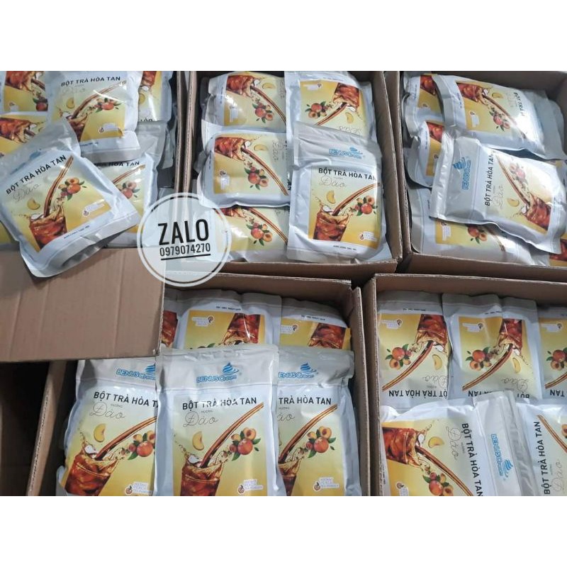 Combo 3 gói Trà Đào hòa tan Benuscream giá 300k uống tẹt ga