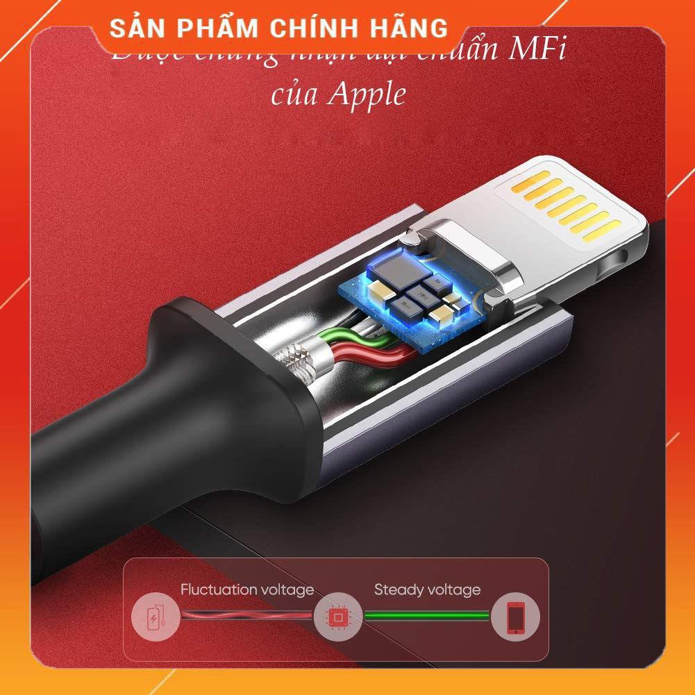 Dây sạc và truyền dữ liệu đầu cắm Lightning, vỏ bện nylon, cho iPhone, iPad, iPod dài 1m UGREEN 60185 dailyphukien