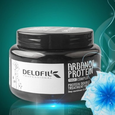 Hấp phục hồi chuyên sâu Delofil Argan Oil Protein Magic Complex 500ml ( dạng hũ )