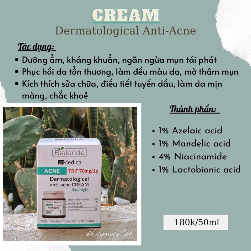 Bielenda Dr.Medica hỗ trợ giảm mụn, mờ thâm mụn đỏ và phục hồi da hư tổn
