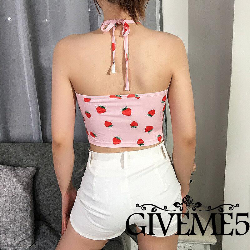 Áo croptop không tay thời trang mùa hè dành cho nữ