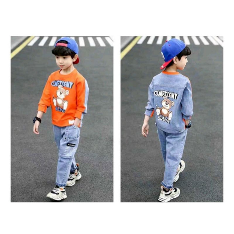 Set bò hip hop bụi cho bé