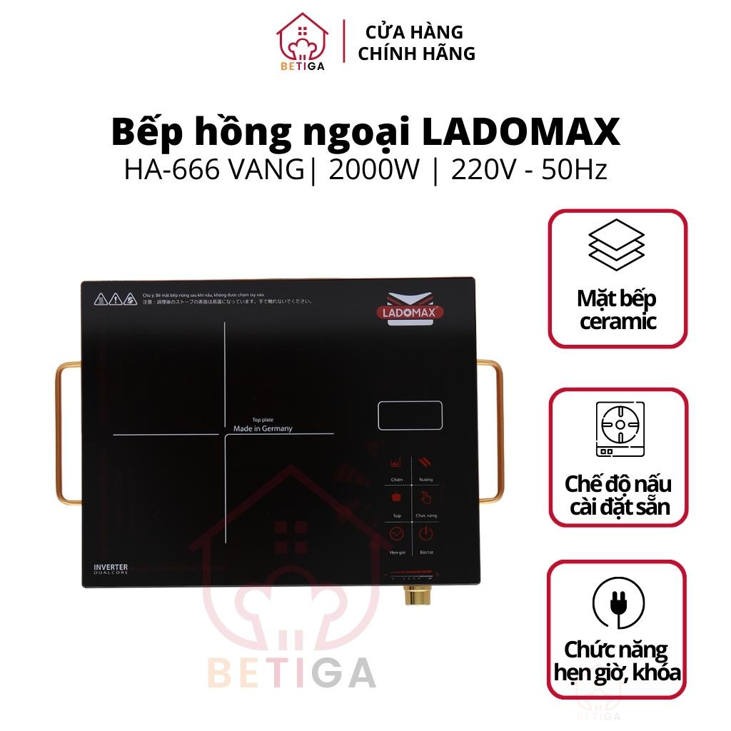 Bếp hồng ngoại đơn không kén nồi Ladomax HA-666 công suất 2200W