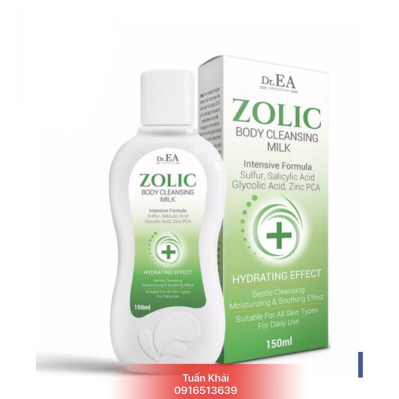 Sữa tắm ZOLIC BODY CLEANSING MILK chai 150ml