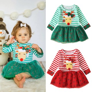 Váy Noel Cho Bé Gái Siêu Yêu 💖CÓ SẴN💖 Váy Giáng Sinh Cho bé 0-5 tuổi - VAYNOEL07