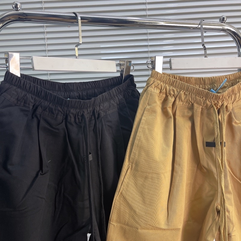 ⚡️[Hight Quality] - Quần Short FOG Fear Of God Seventh Collection Trouser Short Black/Beige, Quần Short FOG ESSENTIALS