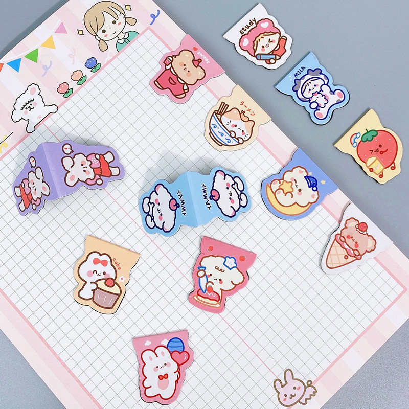 Kẹp giấy nam châm hình gấu hoạt hình sáng tạo