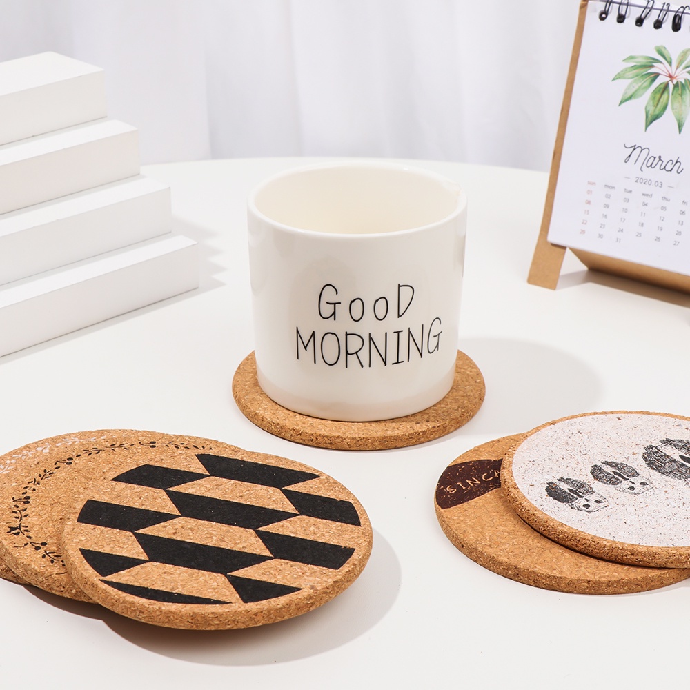 Giá Đỡ Cốc Uống Trà Bằng Gỗ Chịu Nhiệt Chống Trượt Tiện Dụng Cho Nhà Bếp