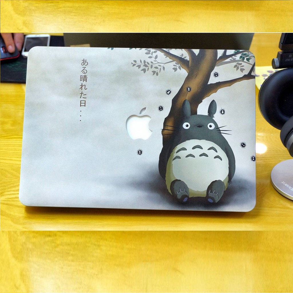Case ,Ốp Macbook In Hình Totoro (Tặng Kèm Nút Chống Bụi + Chống gãy đầu dây sạc )