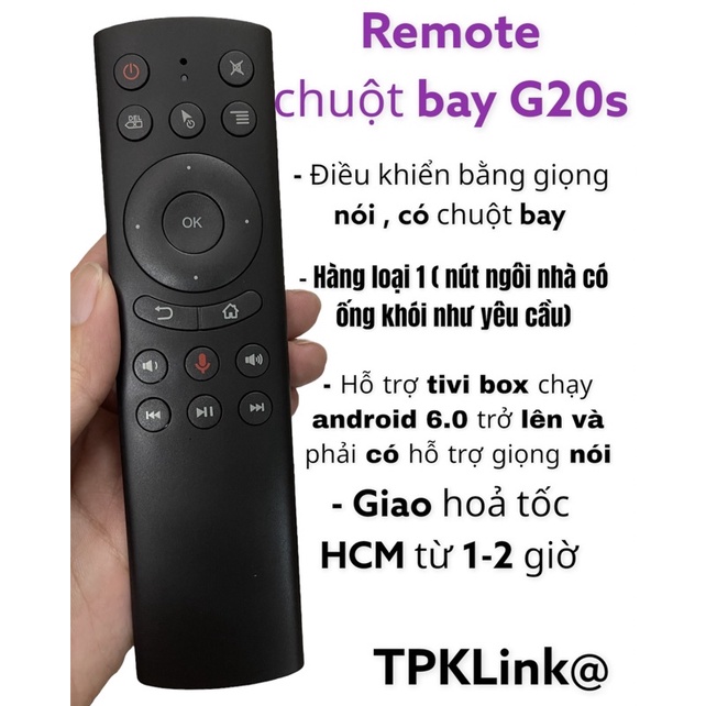Remote chuột bay G20S ( có ống khói)Air Mouse tìm kiếm giọng nói