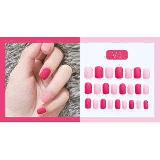 Móng Tay Giả Màu Mờ (V1-V8)