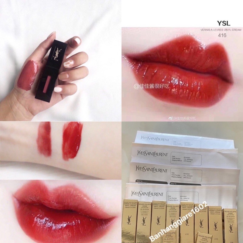 Son Ysl Vinyl màu 416 gom sale 43% (Có bill -Sẵn HCM)