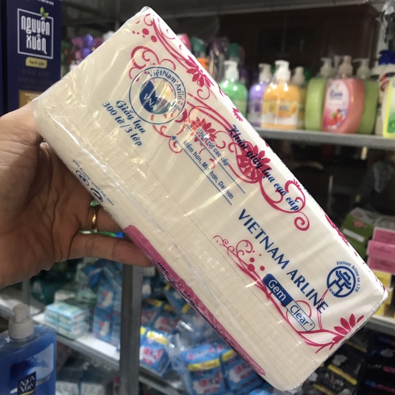Giấy Lụa ,Khăn giấy rút cao cấp VIETNAM ARLIN 3 Lớp (300 tờ)