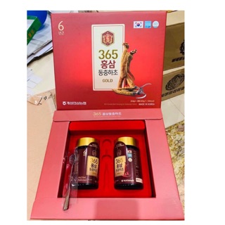 Cao Hồng Sâm Đông Trùng Hạ Thảo 365 HÀN QUỐC, Hộp 2 Lọ x 240gr