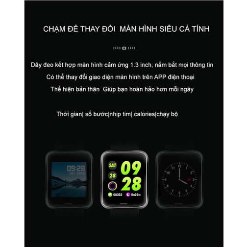 Đồng hồ Smartwatch thông minh theo dõi sức khỏe (bao gồm cả dây cao su và dây kim loại) 2022